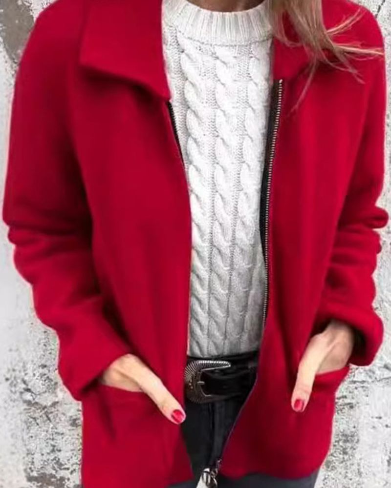 Jaqueta Feminina de Moletom Peluciado Fernanda