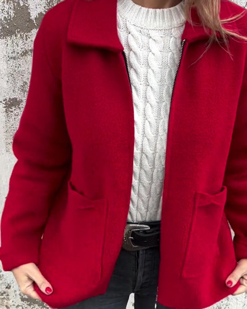 Jaqueta Feminina de Moletom Peluciado Fernanda