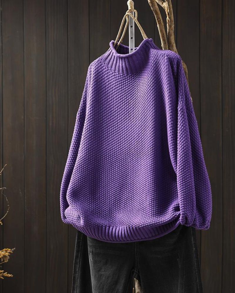 Suéter Feminino Oversized de Tricô Zilá