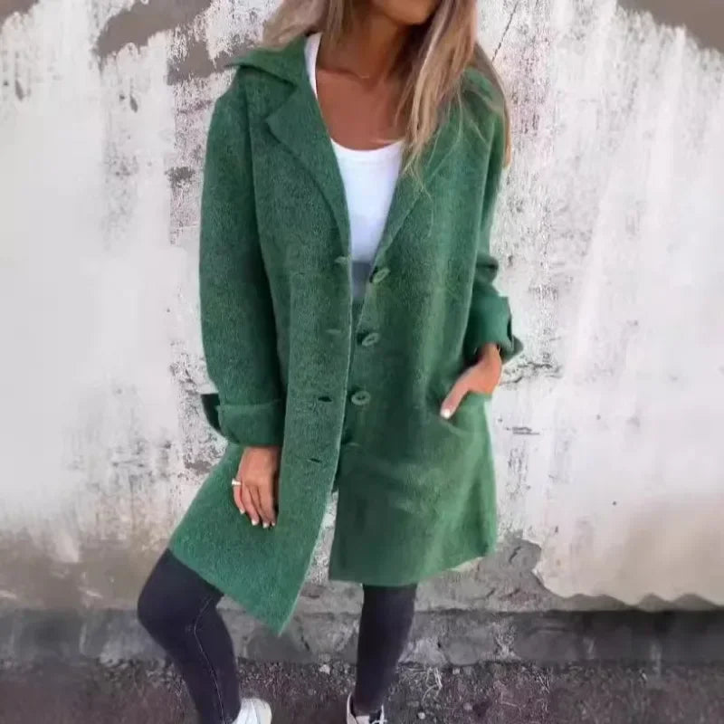 Cardigan Feminino Longo Mary de Botão