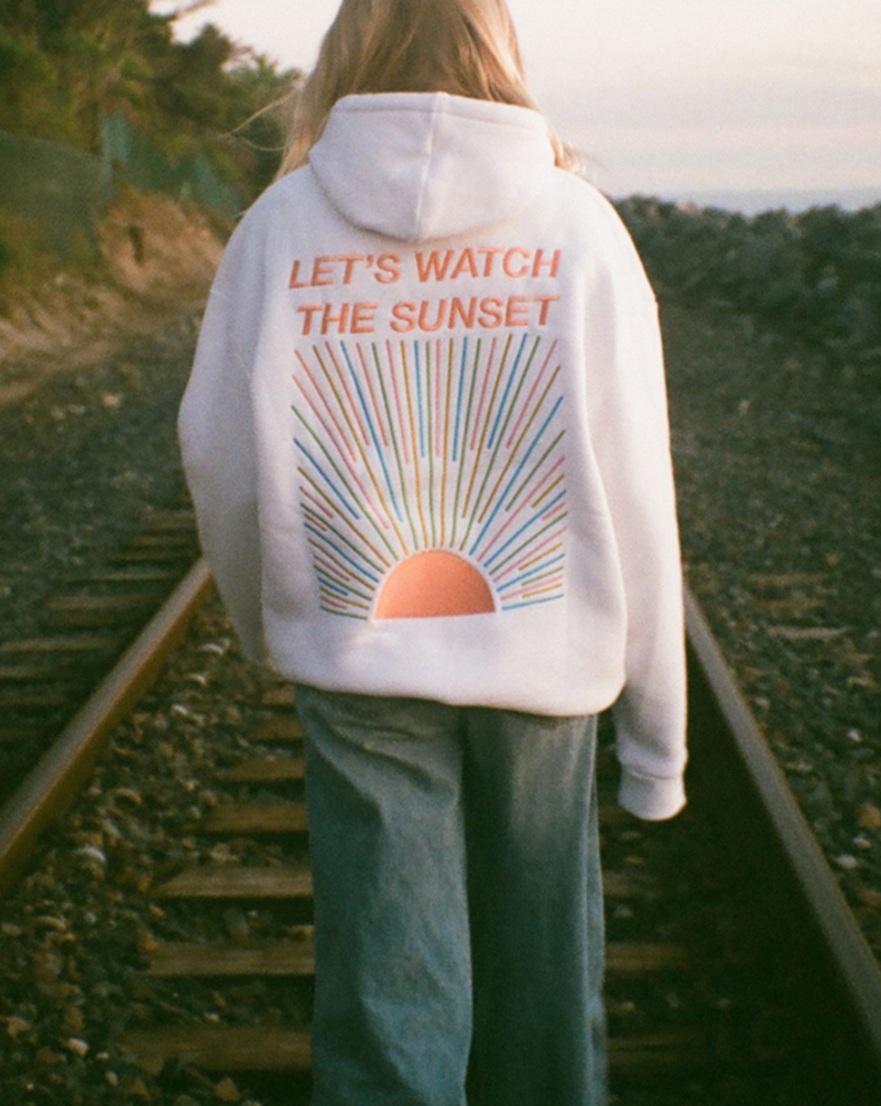 Moletom com Capuz 'Let's Watch the Sunset' Lívia