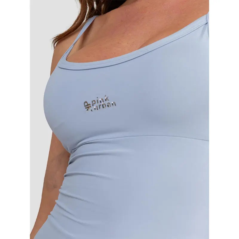 Regata Alça Fina Fitness Blusa Feminino Liso Poliamida Tank Top Slim Camiseta Academia Verão