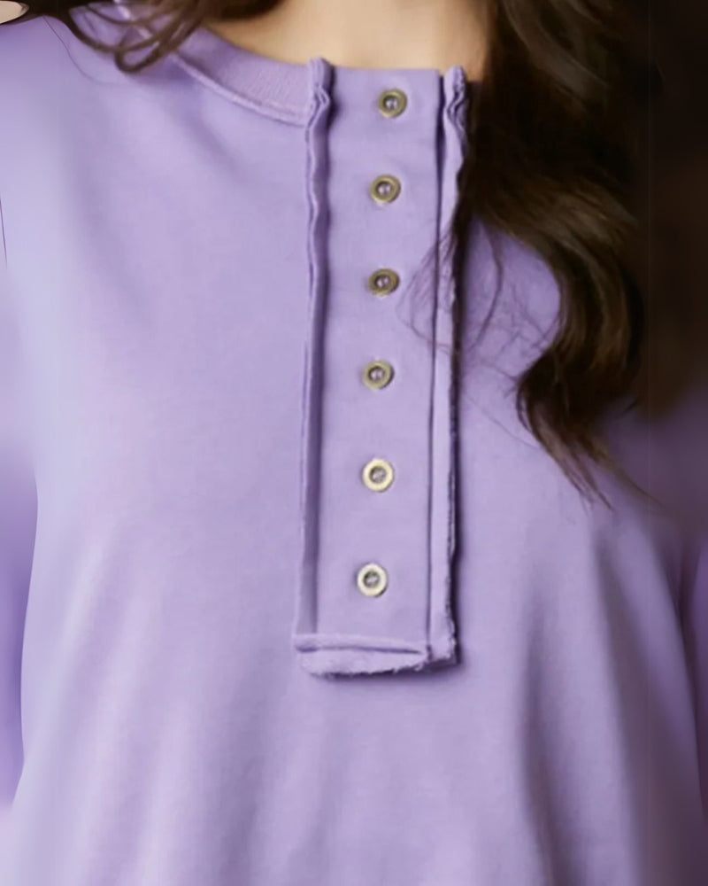 Blusa Oversized Rosa com Paetês Paula