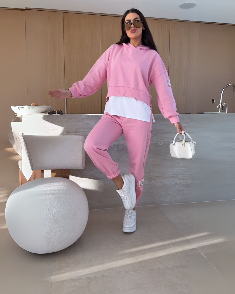 Conjunto Feminino Moletom com Capuz Comfy Gabi