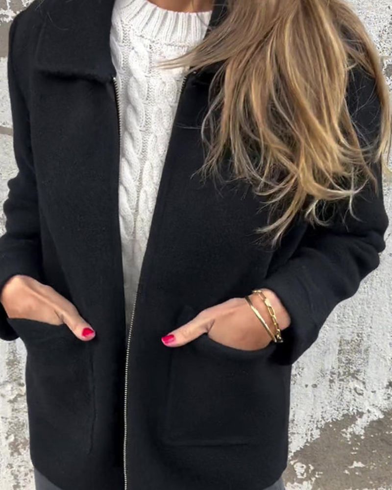 Jaqueta Feminina de Moletom Peluciado Fernanda