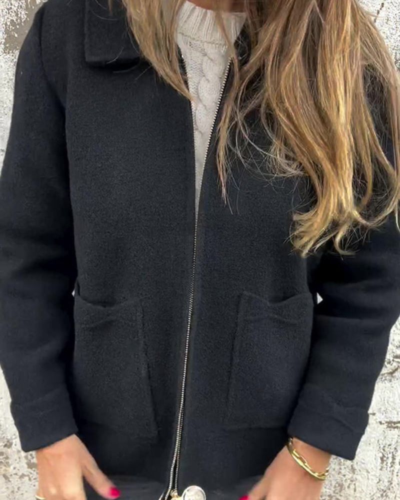 Jaqueta Feminina de Moletom Peluciado Fernanda