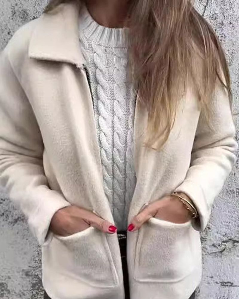 Jaqueta Feminina de Moletom Peluciado Fernanda