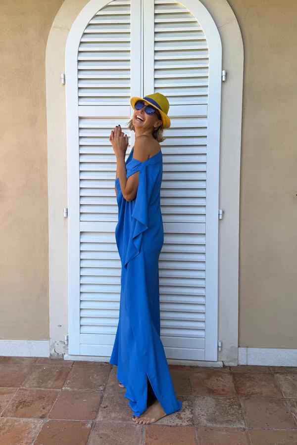 Vestido Assimétrico Leve com Cinto