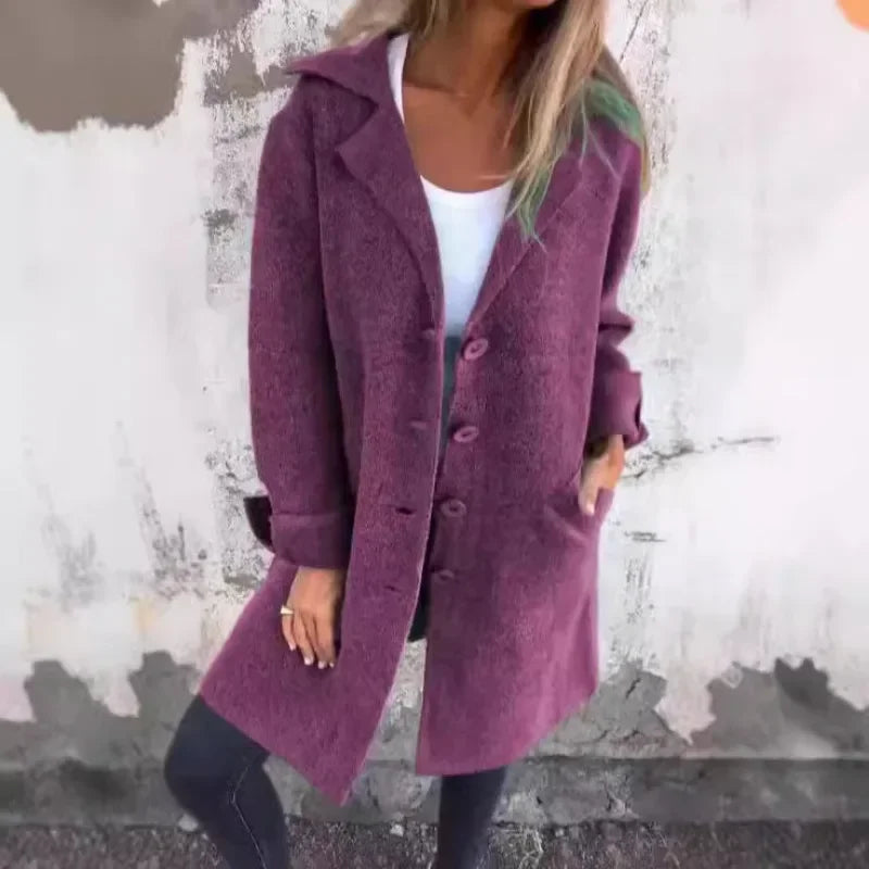 Cardigan Feminino Longo Mary de Botão