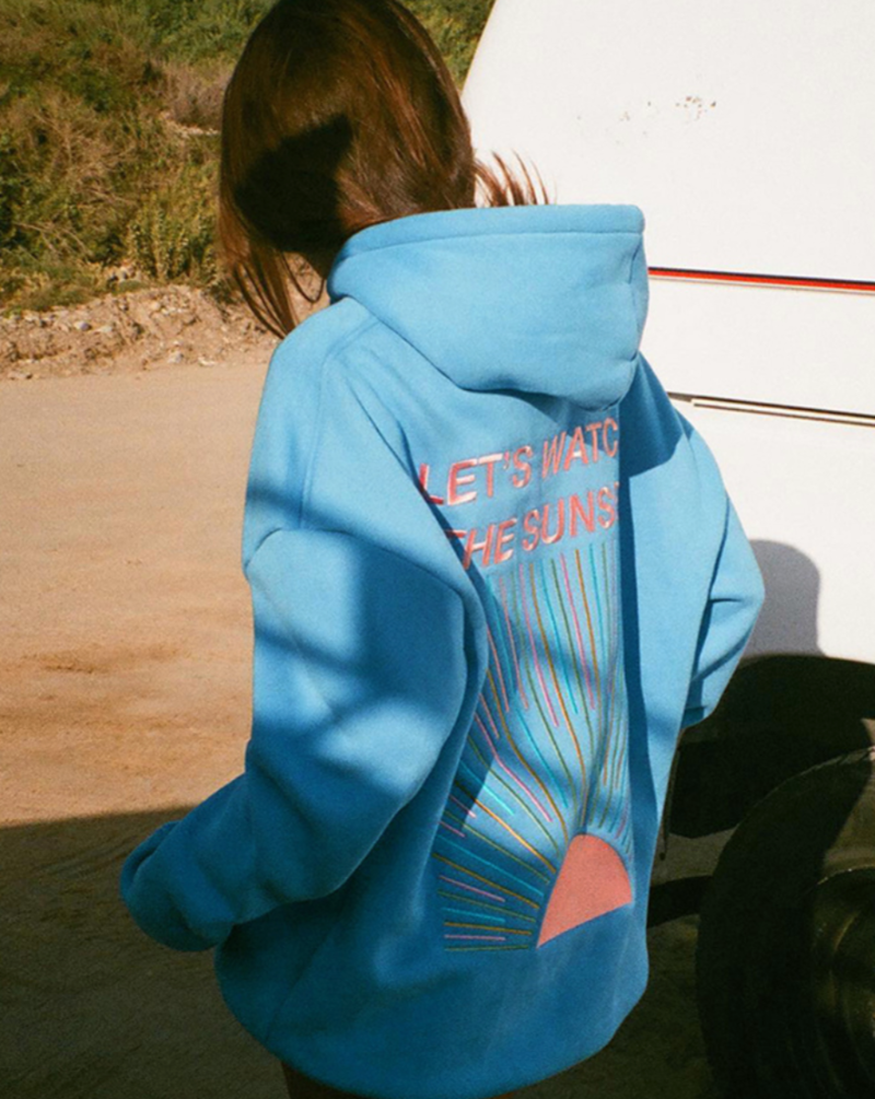 Moletom com Capuz 'Let's Watch the Sunset' Lívia